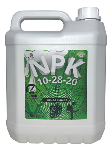 Adubo E Fertilizante Liquido Npk 15-15-20 5l Concentrado