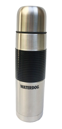 Termo Waterdog 1 Litro Acero Inoxidable Bala Goma Antideslizante Ta1001p Tapon Cebador Mate Cafe