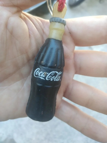 Pequeña Botella De Coca Cola Publicidad Antigua Goma Dura 