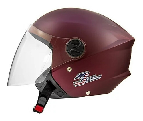 Capacete  New Liberty 3 Elite Tam. 56 Vermelho Fosco 