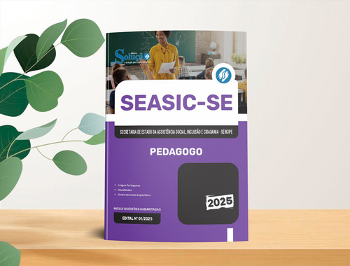 Apostila Completa Pedagogo - Seasic Sergipe Se 2025 - Editora Solução