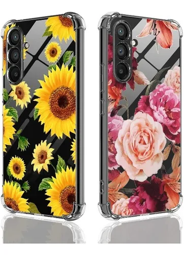 comprar Forro Para Samsung Galaxy A54 Silicon Antigolpe Con Flores