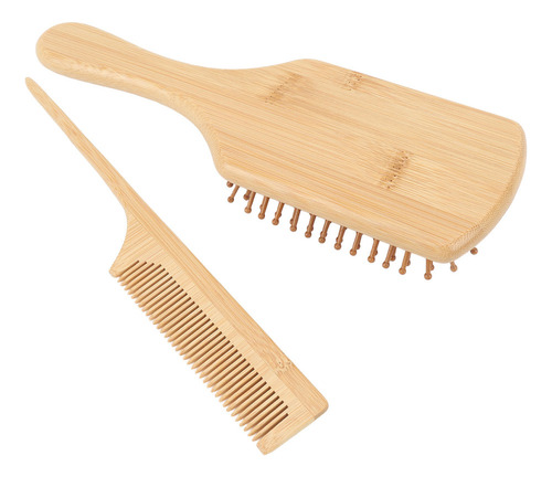 Juego Cepillos Madera Para Desenredar El Pelo Y Peine