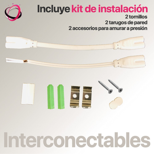 Liston Tubo Led Bajo Alacena Con Tecla 5w 30cm