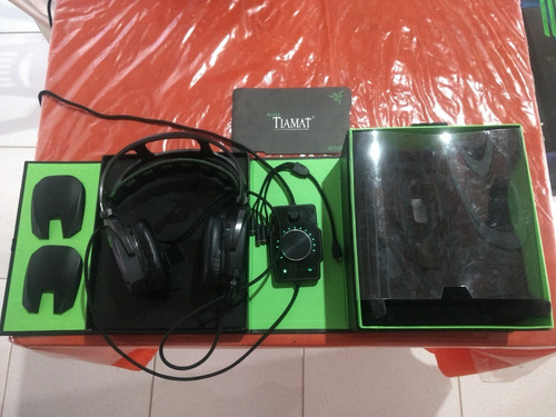 Kit Razer Tiamat 7.1 V1 Mais Teclado Deathstalker Exper