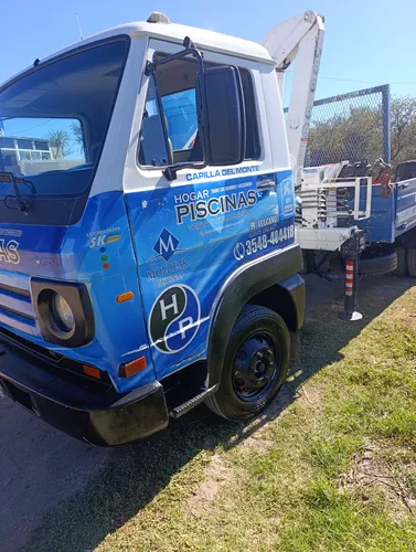 Camión Volkswagen Con Hidrogrúa Caja Pl Barandas Rebatibles.