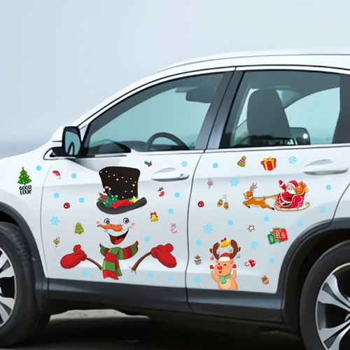 B Stickers, Árbol De Navidad, Muñeco De Nieve, Papá Noel, Co