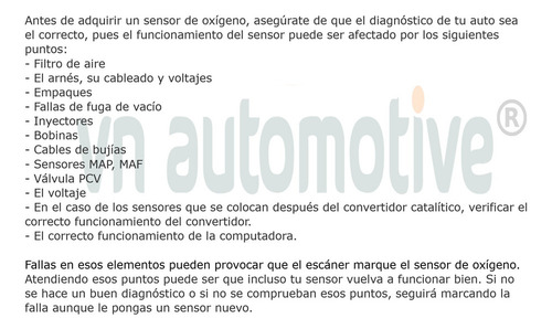 Sensor Oxígeno Aveo Ng 2018-2022 Posición 1 Motor 1.5