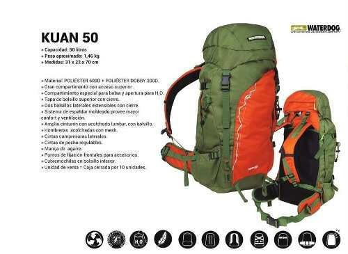 Mochila Trekking Waterdog Kuan 60l