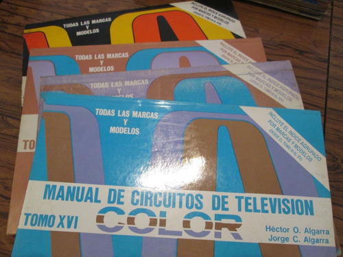 4 Manuales Circuitos Televisión Tomo 15, 16, 17, 18 Xv, Xvi