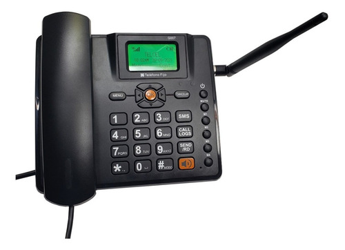 Telefono Rural Remplaza A Huawei F317 +chip Telcel Color Negro