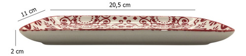 Plato Sushi Picada Bandeja Despojador Porcelana Decorativos Rojo Corazones