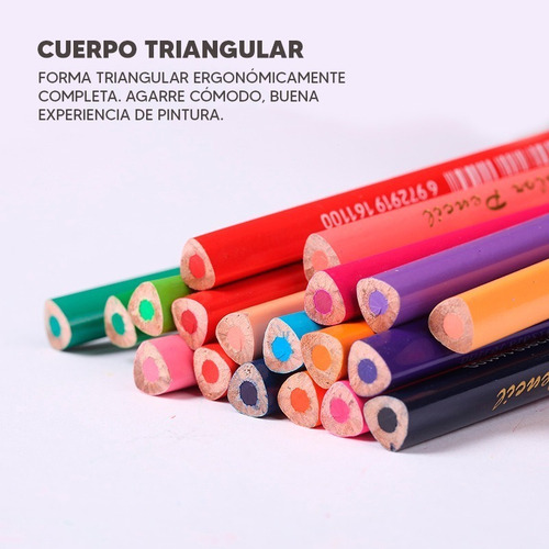 Imagen 4 de 10 de Lápices De Colores Giorgione Set 12pcs Caja Metalico