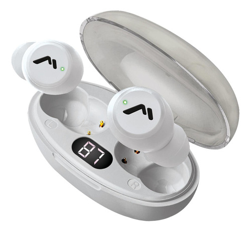 Audífonos True Wireless Mitzu Tapa Transparente Mh-9115wh