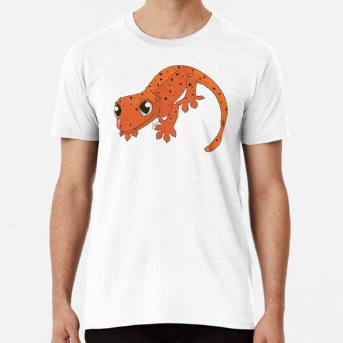 Remera Crested Gecko, Orange Dalmatian I Algodon Premium 