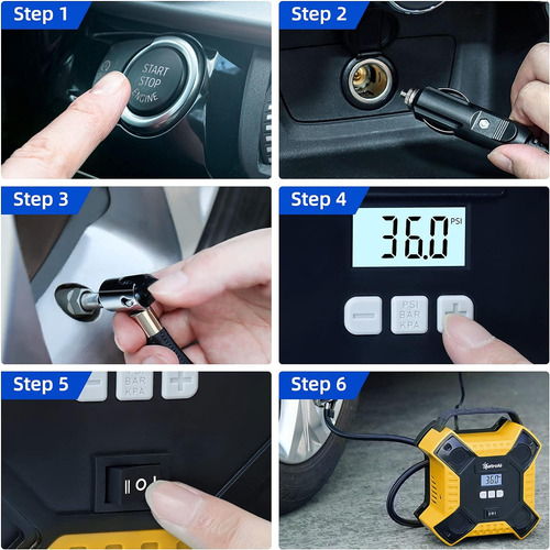 Compresor De Aire Portátil 12v, Compresor De Llantas Neuma