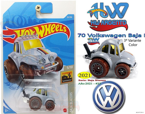 Hot Wheels Hwargento 70 Volkswagen Baja Bug J2751 2021 Hwa