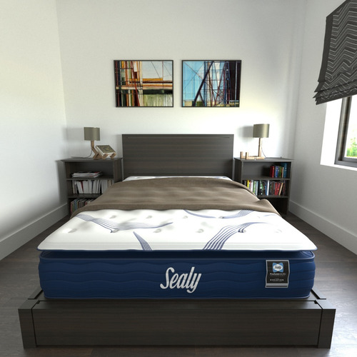 Colchon Individual Fritz Posturetech Sealy + Box