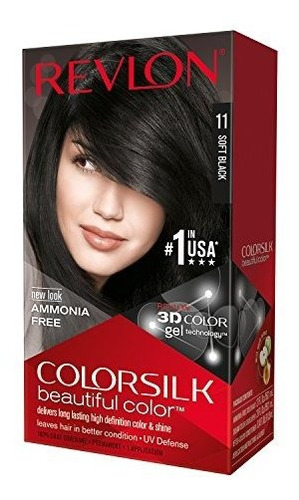 Revlon Colorsilk Hermoso Color, Negro Suave 11 1 Ea