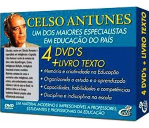 Coleção Celso Antunes I 4 Dvd's + 1 Livro