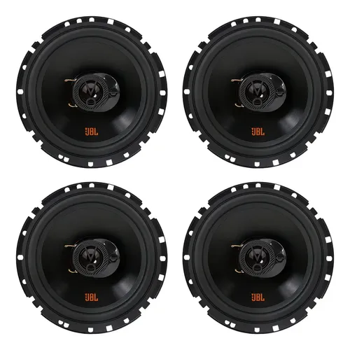 Kit 4 Falantes 6 Polegadas Jbl 6trfx55 Triaxial 220w 4 Ohms Cor Preto