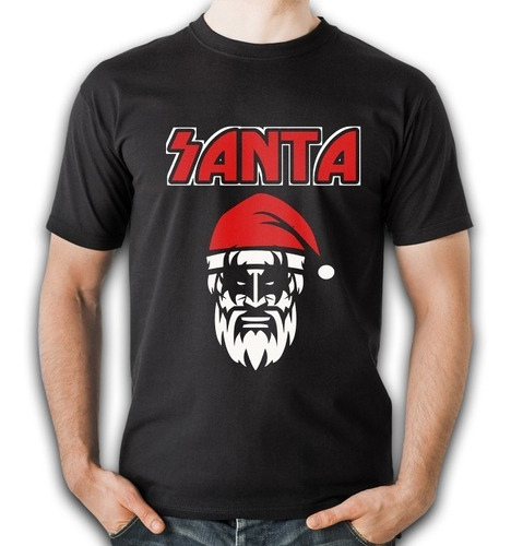 Playeras De Navidad Cleen Alexer Santa Metalero 