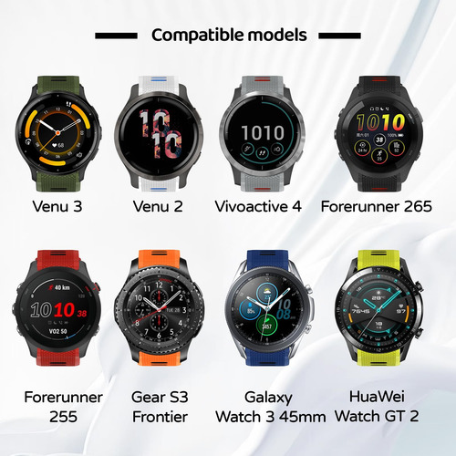 Correa De Reloj U-limve Para Garmin Forerunner 265/255/vivoa