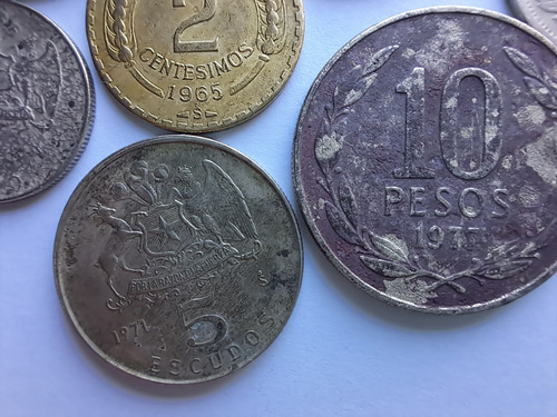 Moneda Antigua Chilena 10 Y 20 Pesos