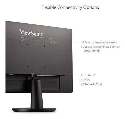Monitor Viewsonic Va2447-mh Full Hd 1080p De 24 Pulgadas Con