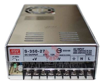 New In Box Meanwell Nes-350-27 Switching Power Supply 27v