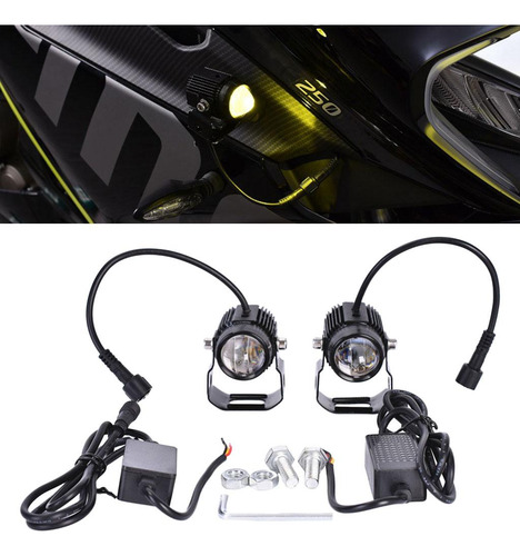 1 Par De Luces Auxiliares Flood White Yellow Led Antiniebla