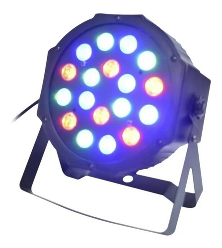 Imagen 2 de 4 de 2 Cañon De Leds Rgb 18x1 Audioritmico Dmx Automatico Esclavo