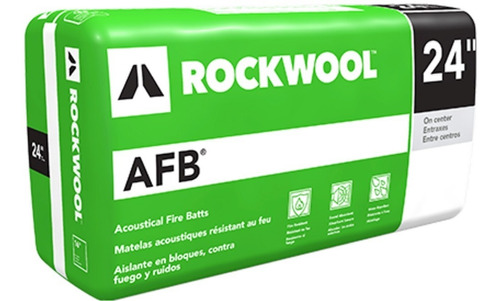 Aislante Acústico Rockwool Afb 2 In (5.1 Cm) Paq. Con 8.9 M2