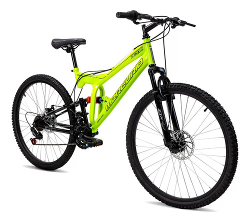 Bicicleta Mercurio Ztx Dh 21 Velocidades Rodada 26 Color Verde Tamaño Del Cuadro Unitalla