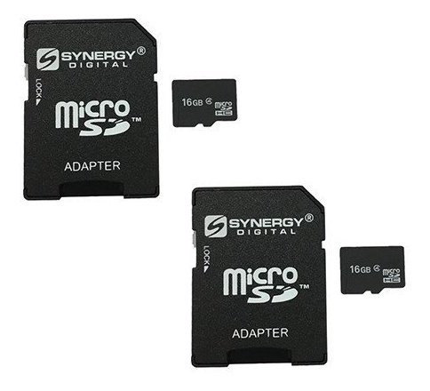 Tarjeta Memoria Microsdhc Para Camara Foto 2 Unidad 16 Gb Sd