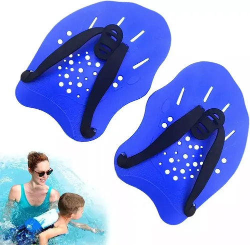 Palas De Natación Ajustables – Un Par De PP Con Correas De Silicona, Ideales Para Crol, Braza, Espalda Y Mariposa