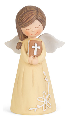 Dicksons Angel With Bible Yellow - Figura Decorativa De Mesa