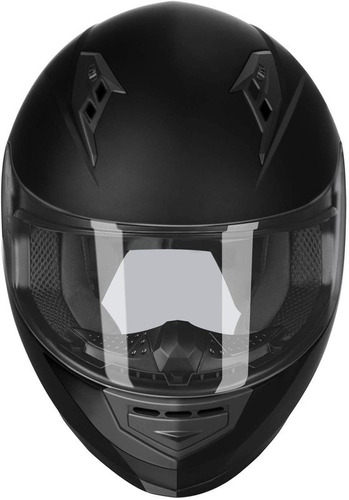  Yescom  Casco De Moto Vicera Motocliclata  Negro