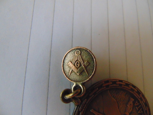Imagen 3 de 6 de Medalla Y Pin Masonicos, Masones Mason, Masonería Antigua