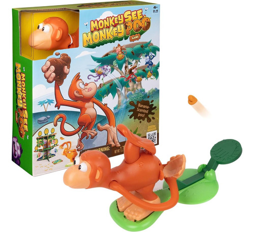 Monkey See Monkey Poo Game Para Niños Con Caca Falsa Con Aro