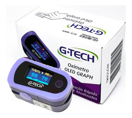 Oximetro Digital Oled Graph Gtech Curva Plestimográfica