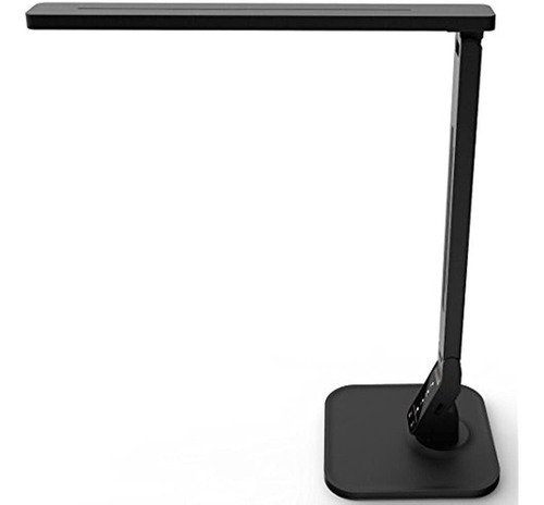 Lampara Escritorio Led Negra Elegante Oficina Lectura Usb