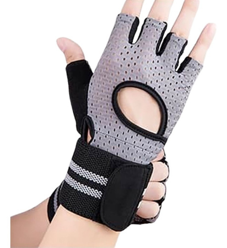 Guantes Para Gym Con Muñequera Mujer Homre Pesas Crossfit