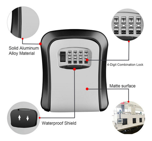 Caja De Seguridad De 4 Dígitos For Montaje En Pared