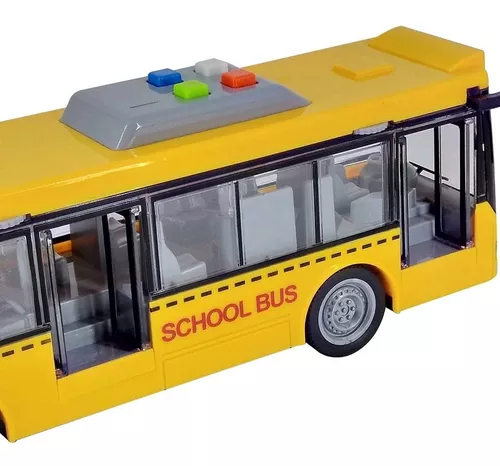 Ônibus Escolar Americano Fricção Luz e Som - Pirlimpimpim Brinquedos