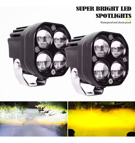 X 2 Focos 40w Faenero Led Duo Color Faenero Alta Iluminacion