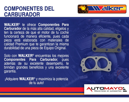 Kit De Carburador Walker C-1 Dodge L6 3.8l 1954-1955