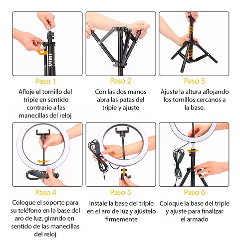Tripie Caracteristicas Aro De Luz Lampara Aro De Luz Led De 10