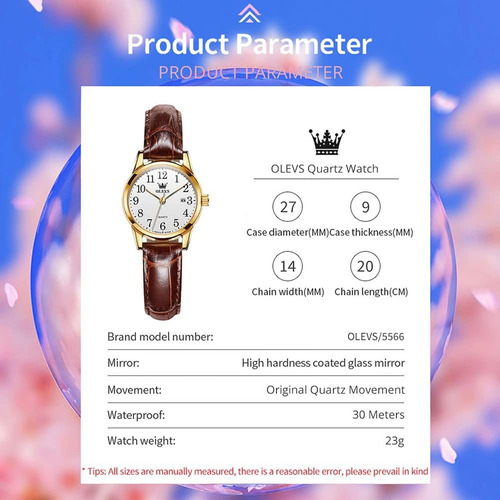 Olevs Relojes Para Mujer Cara Pequeña Patrón De Cocodrilo Bl