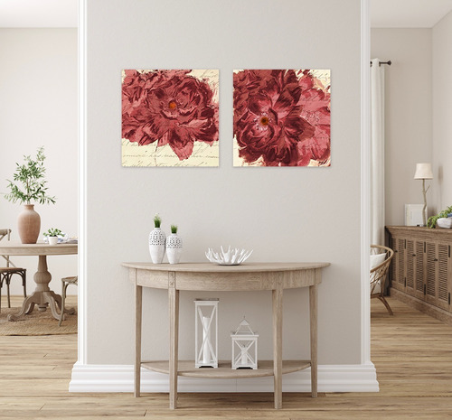 Rosas Rojas Flores Sala /cocina Cuadros Decorativos Canvas